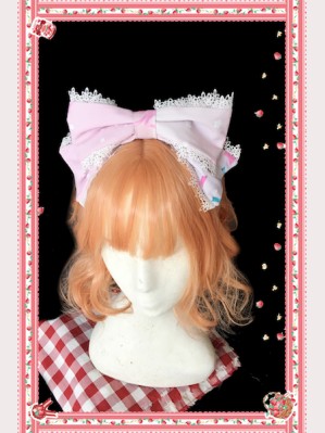 Infanta Rainbow Marshmallow Lolita Headbow KC (RIN002)